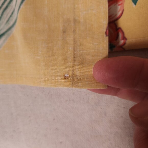 Reyn Spooner Floral Hawaiian Button Shirt Mens Aloha Vacay Resort Vintage FLAWS - Picture 11 of 15